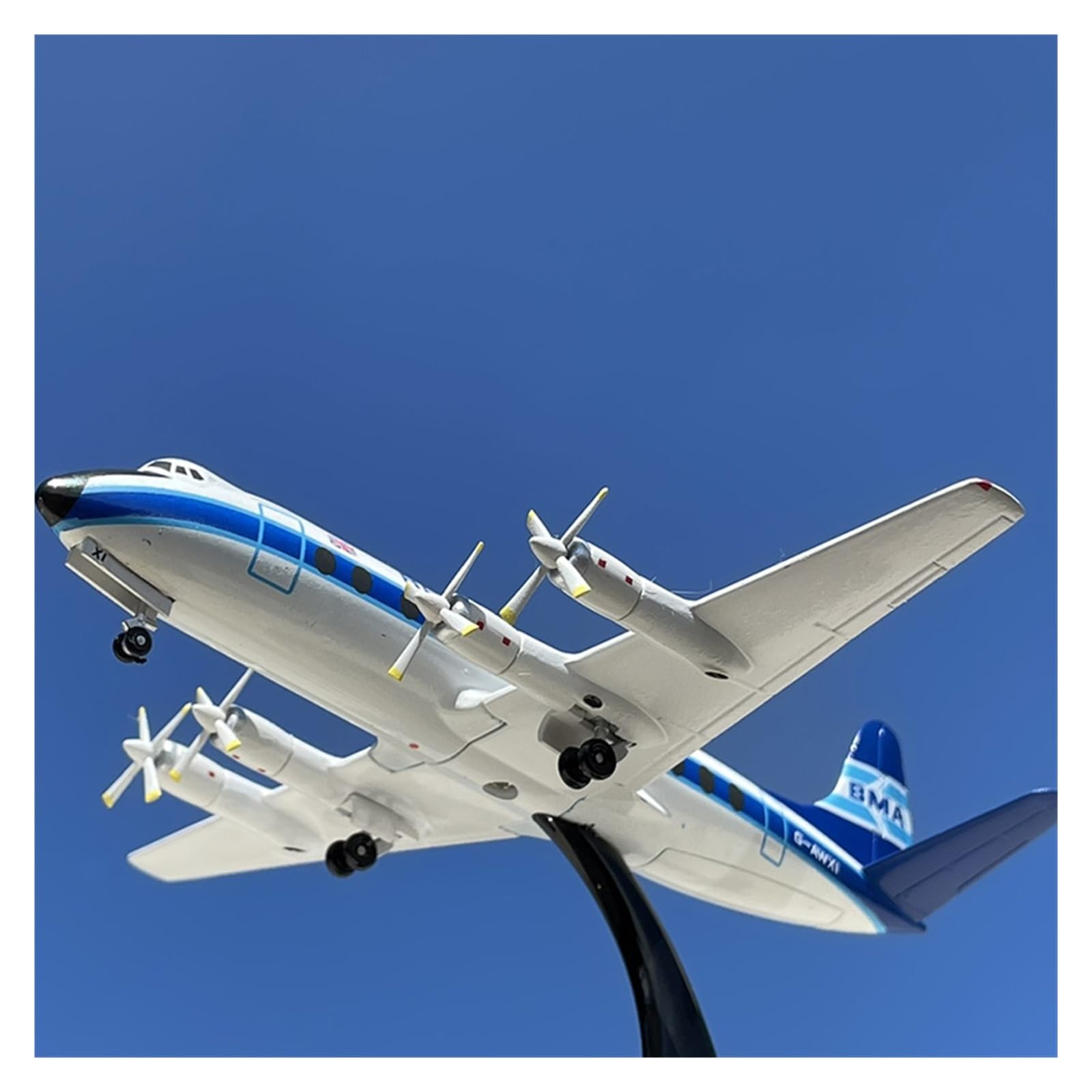 CLMJHG Vintage Classics samolot 1/200 dla brytyjskiego Midland VICKERS VISCOUNT 800 Model samolotu zabawka samolot samolot zabawka do pokazu kolekcji