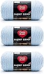 Red Heart Super Saver Bleu clair, 3 Boîte de 7 oz/198 g-acrylique-#4 Medium-364 Garçons, tricots/crochets