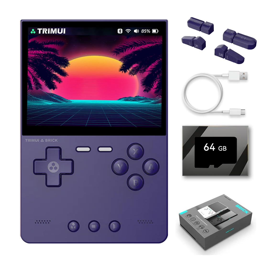 trimui brick (ゲーム機)ケース付き Amazon.co.jp: TRIMUI Brick レトロゲームコンソール 内蔵64G TF