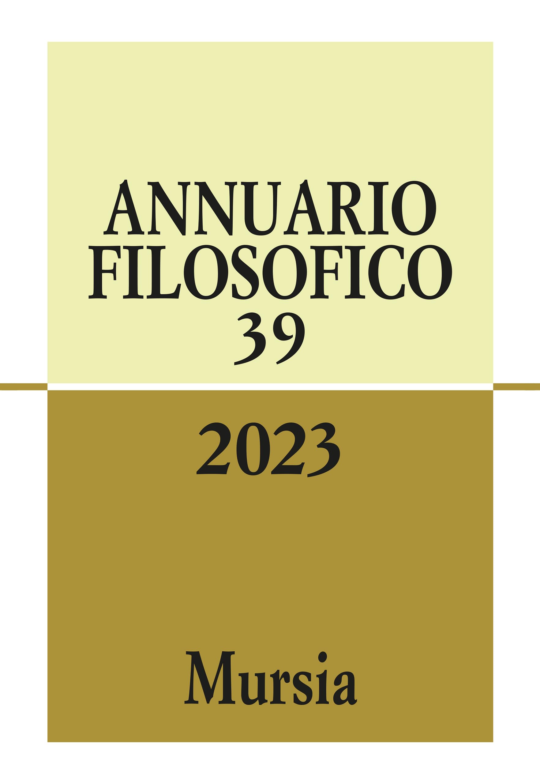 Annuario Filosofico 2023 (Vol. 39)