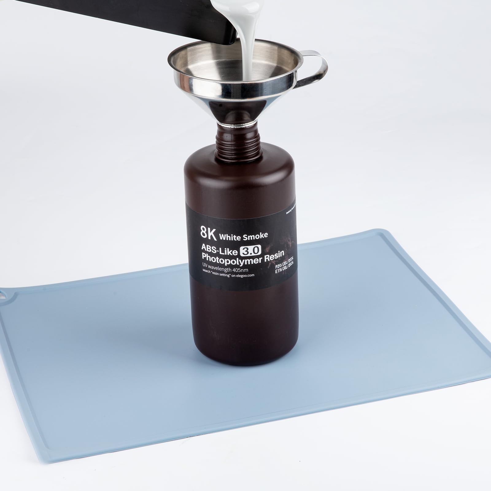 ELEGOO Mata silikonowa 400 x 300 mm, silikonowa mata, akcesoria do czyszczenia lub przenoszenia żywicy, chroni powierzchnię roboczą Marsa, Saturna, Photon SLA LCD DLP żywica 3D