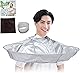散髪用ケープ 雑誌 美的 掲載 美容師監修 大型タイプ 72cm 収納袋付 散髪ケープ 大人 子供 カットクロス セルフカット ヘアカット