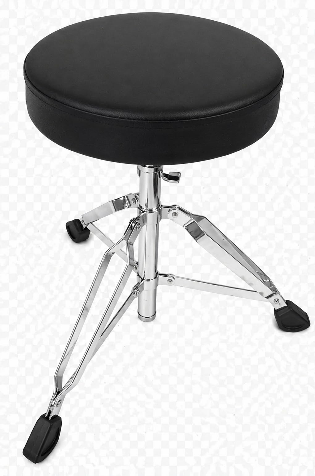 Deep ROCKMUSIC - Asiento Taburete SILLIN Ajustable TR26 para BATERIA ACUSTICA Y BATERIAS ELECTRONICAS con Asiento Acolchado