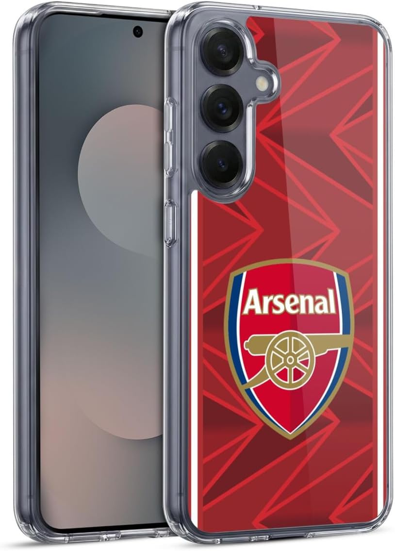 Head Case Designs Officially Licensed Arsenal FC Home 2020/21 Crest Kit Gel Case [Military Grade Protection] Compatible with Samsung Galaxy S25+ and Compatible with MagSafe