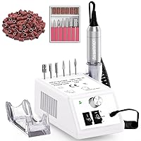 Vista 19 de Jiasheng Taladro eléctrico de uñas, máquina profesional de 30000 rpm, taladro de uñas para uñas acrílicas, kit profesional de manicura y pedicura