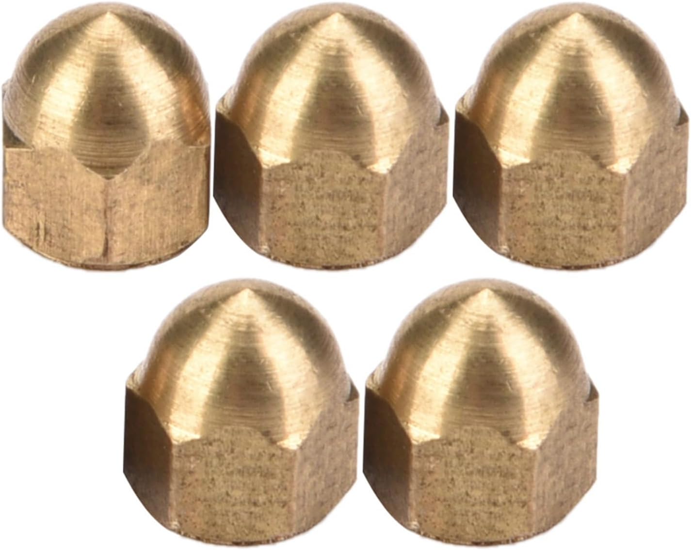 Brass Acorn Nut Kit Dome Head Cap Hex Nuts Set for Cars Tricycles Electric Vehicles (M4(20PCS))