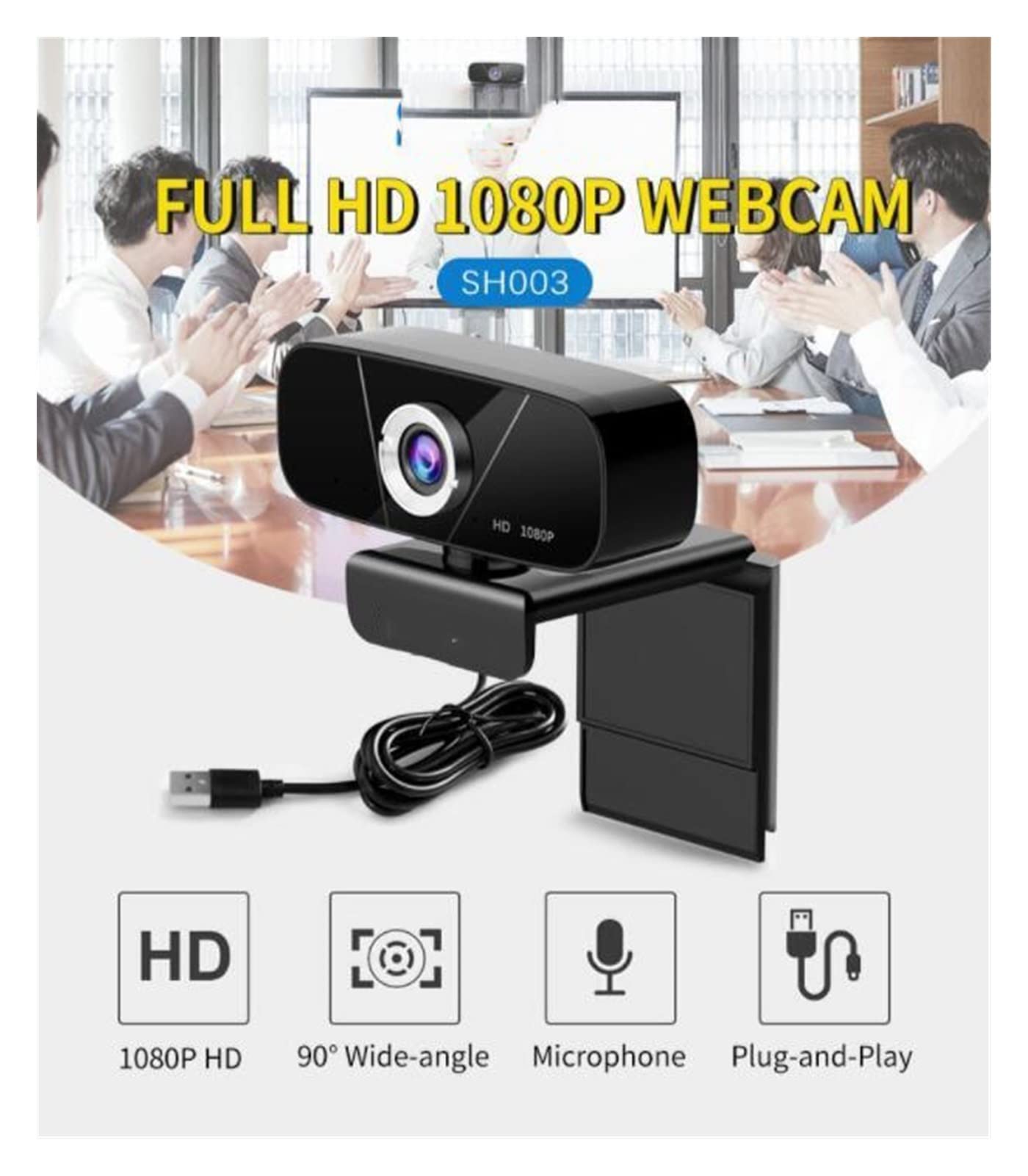 SH003. Mini PC USB. Webcam 2.0. MP. Videocamera for laptop desktop con microfono USB Con microfono USB