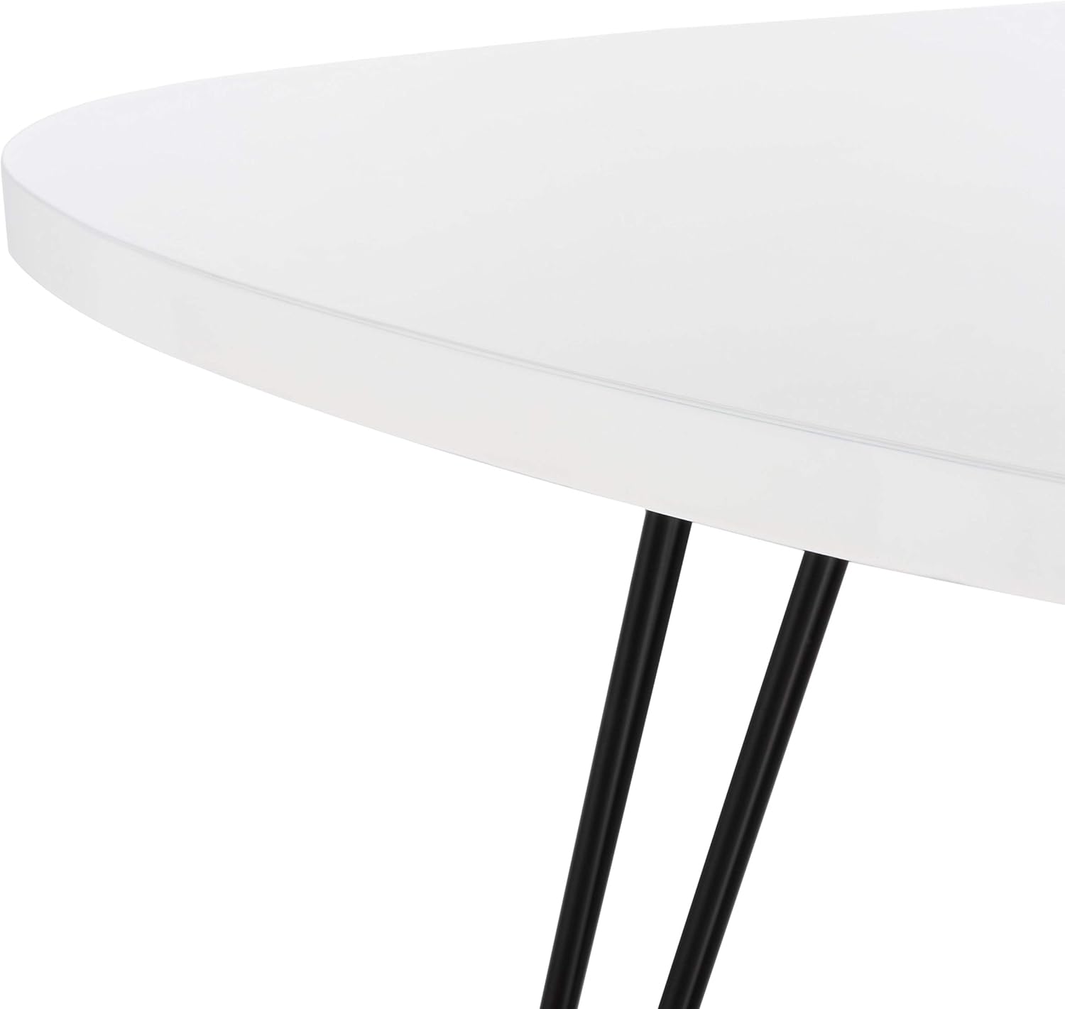 Safavieh Home Collection Wynton Mid-Century Modern White and Black End Table