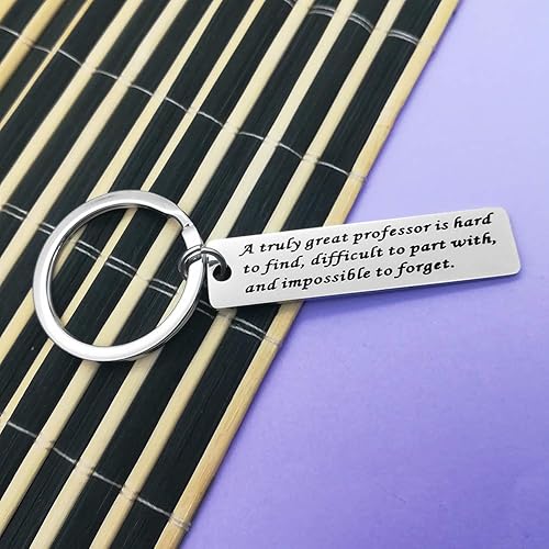 Miniatura 4 de Llavero con texto en inglés "Thank You", regalo para profesor, joyería para profesor, un verdadero profesor es difícil de encontrar difícil de