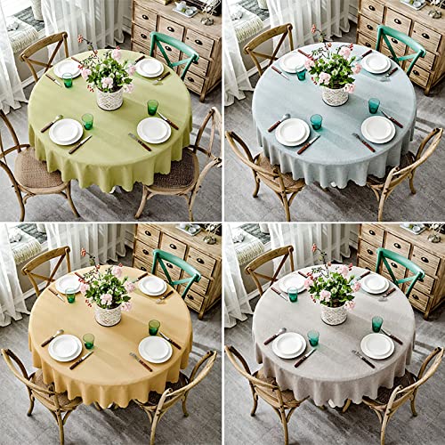 LQQ Tablecloth Elegancki i luksusowy, nowoczesny, zmywalny materiał winylowy, obrus, mieszany, okrągły obrus na stół, dekoracja stołu, 5 kolorów