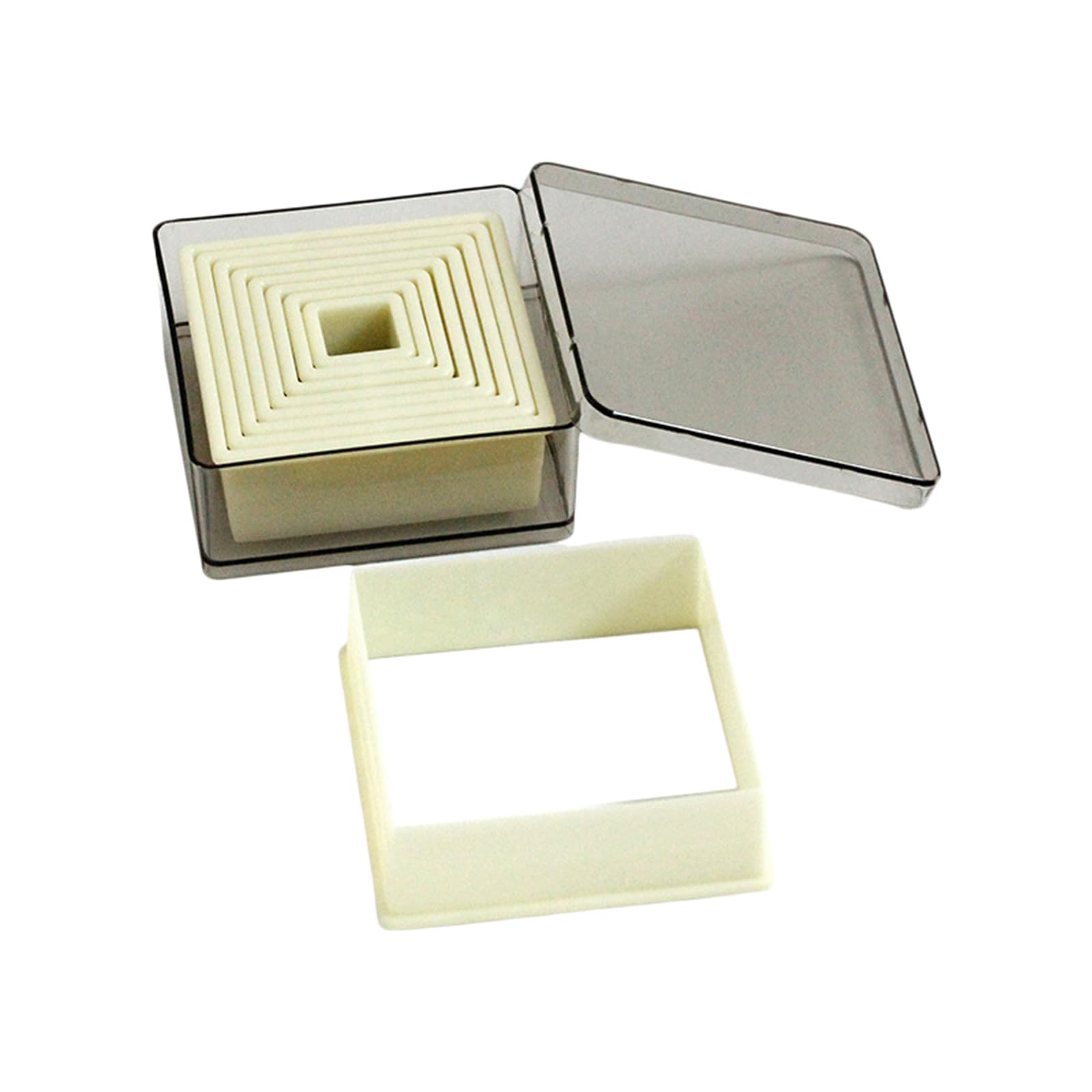 ATRYG Geometric Shape Biscuit Cutter Set Multi Size for Baking and Fondant Decorations with Storage Box Easy to Clean