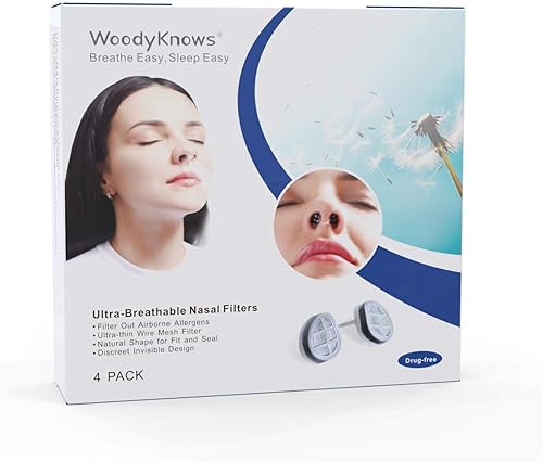 WoodyKnows filtros nasales ultra transpirables, súper transpirables, Ronda Nostrils, 1