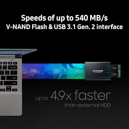 Miniatura 4 de Disco duro externo Samsung T5 Negro