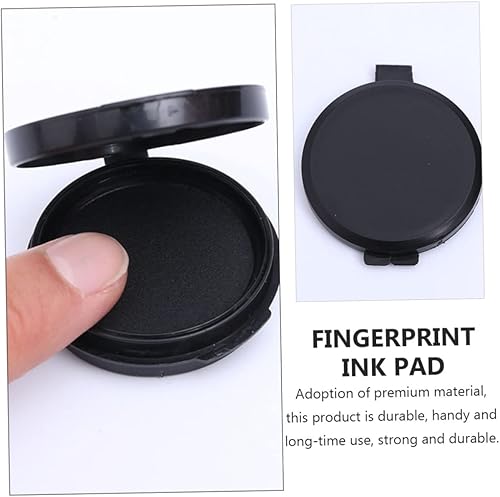 Miniatura 3 de Uonlytech 4 almohadillas de tinta de huellas dactilares, de secado rápido, para un fácil uso para suministros notariales, oficina en casa y