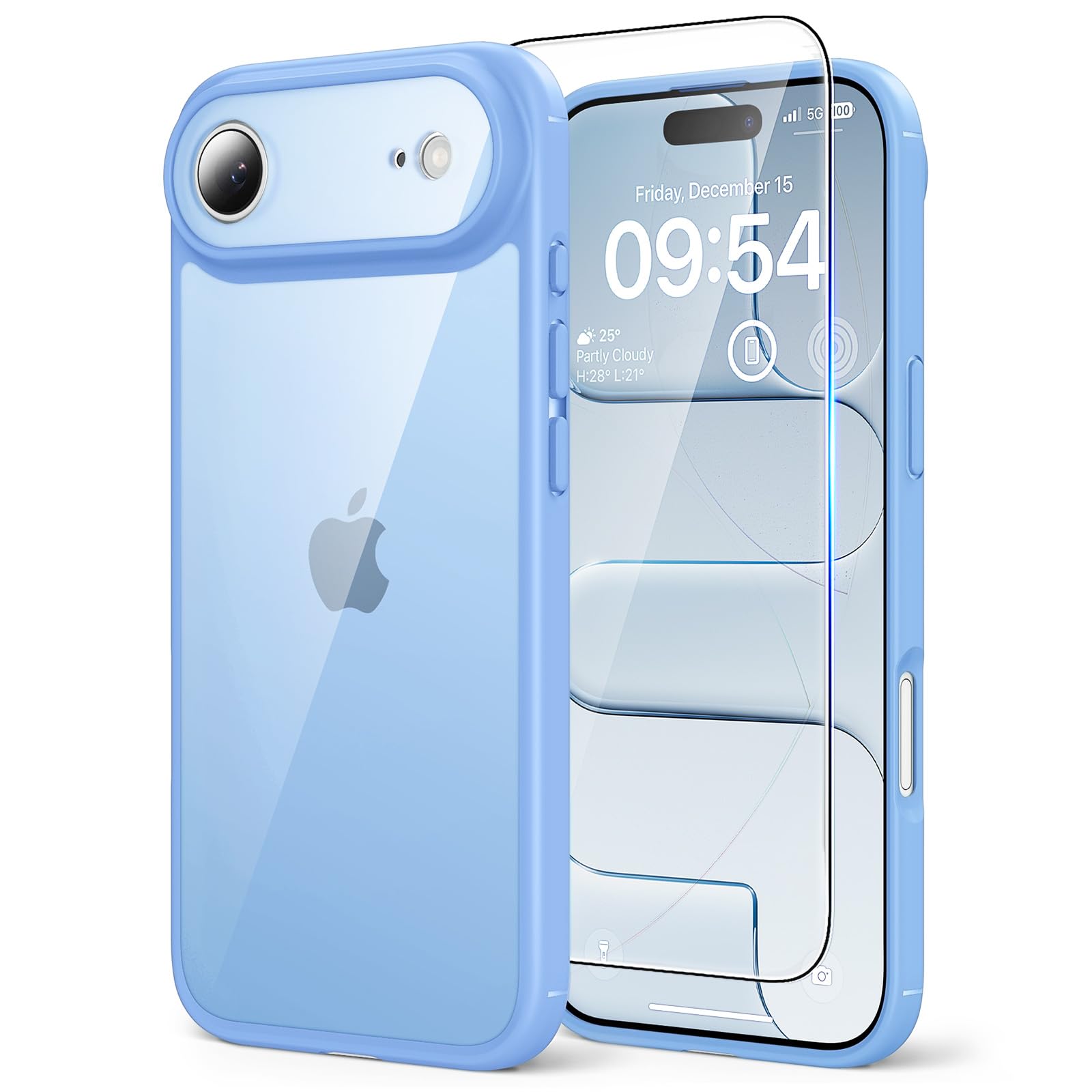 TAURI Funda para iPhone 13/iPhone 14, Compatible con MagSafe [No amarillea] con Vidrio Templado, Carcasa Nueva para iPhone 13/iPhone 14,Funda Ultra Fina antichoque - Transparente — view 150