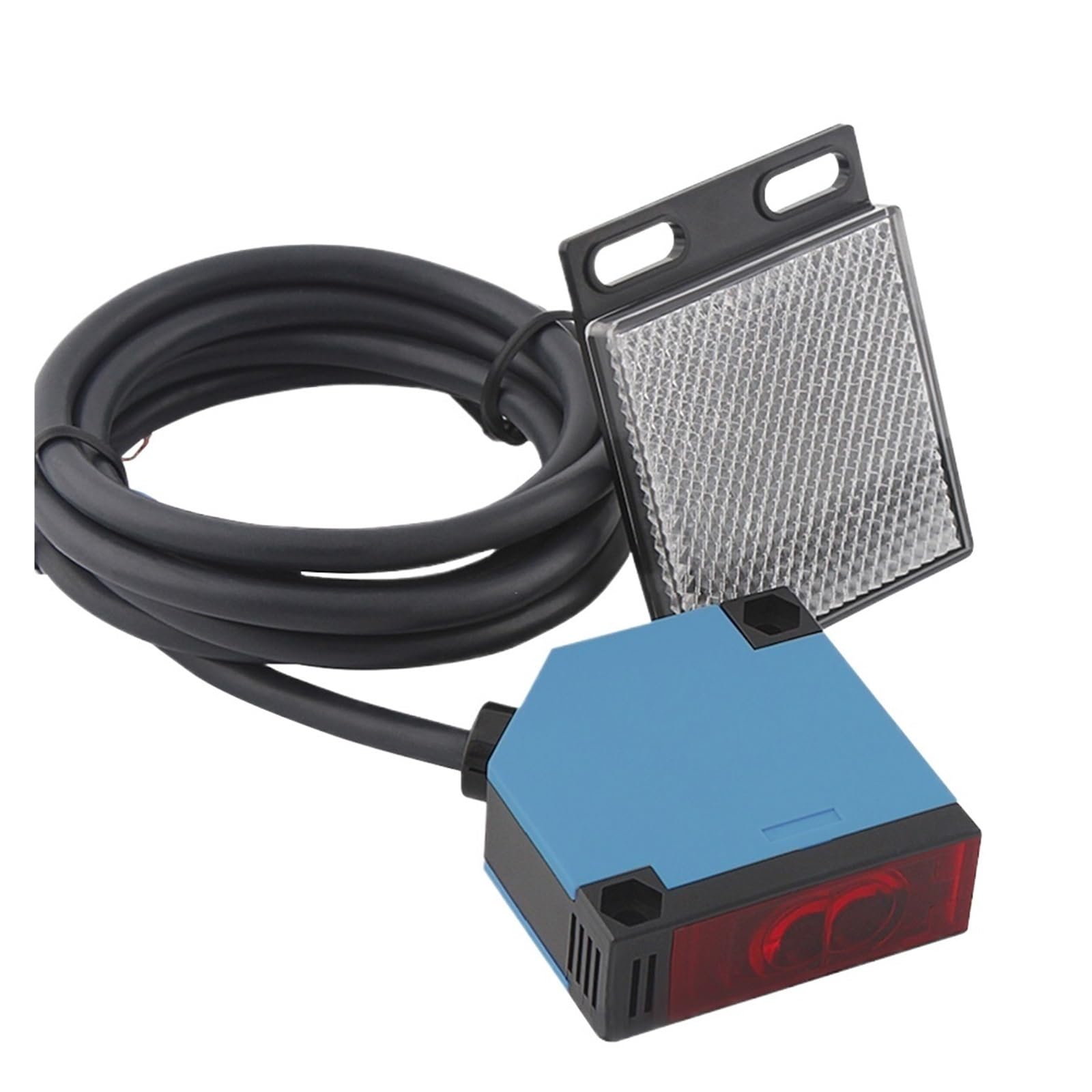 QAZXSEMUI DC24V AC250V Relay Output 4m retroreflective photoelectric Proximity Sensor Switch 12-250V NPN/PNP Transistor/Relay