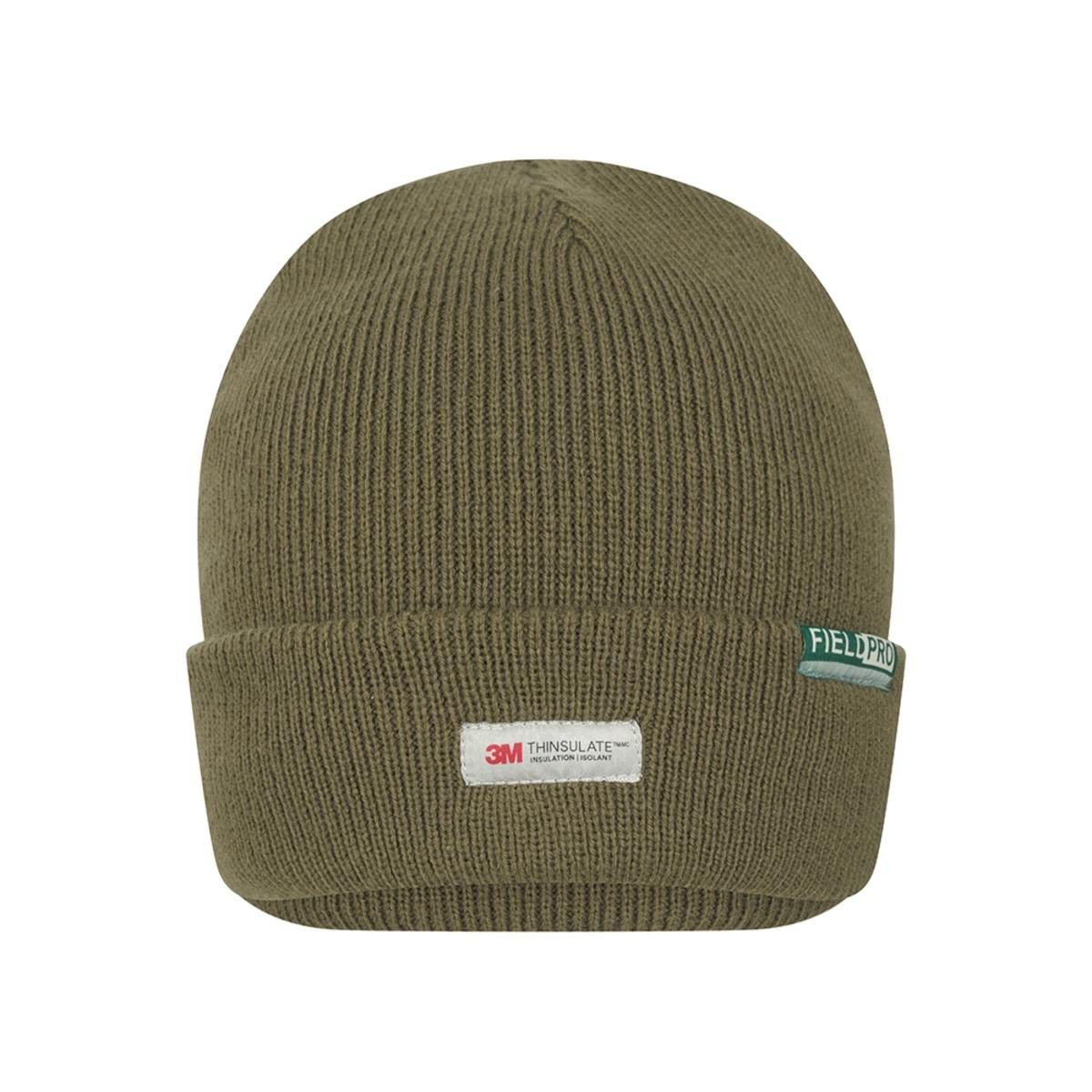 Hoggs Of Fife Green Knitted Thinsulate Waterproof Beanie Hat - Olive Osfa Olive Osfa