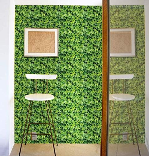 3D Natural Green Leaves Wallpaper Self Adhesive Peel Stick Vinyl Film Furniture Cabinets Wardrobe Shelf Liner Sticker Waterproof,17.7inch by 10.8ft - Image 5
