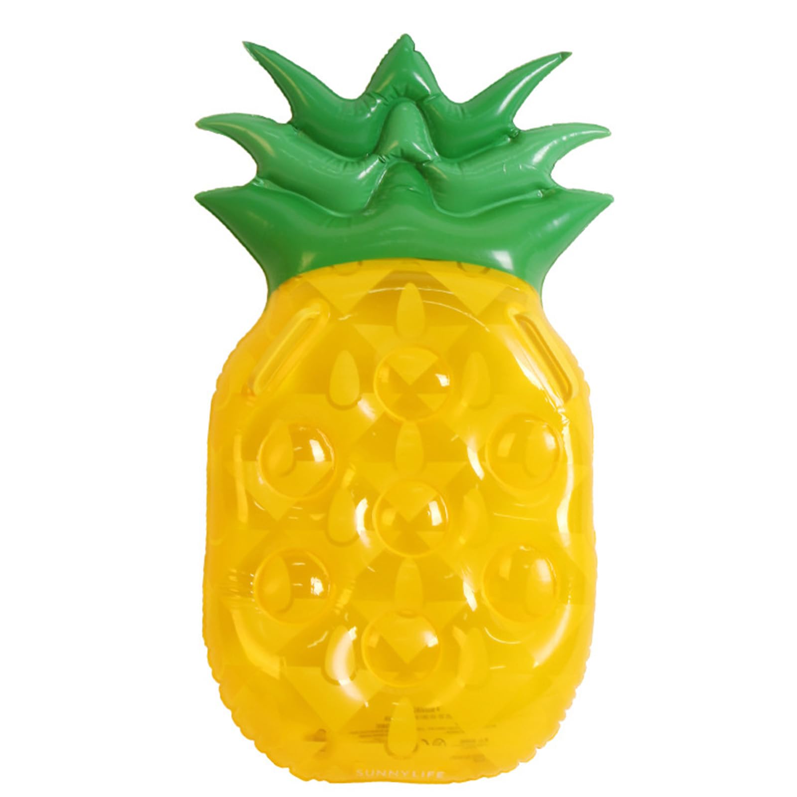 Flotador de Piscina Inflable Gigante Gran Balsa de Piña Tumbona Flotador de Baño de Verano de PVC de 90 x 45 cm Objetos Flotantes en el Agua de Niños y Niñas