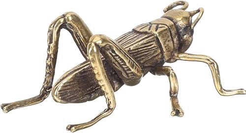 ibasenice Adorno retro de latón, decoración única de escritorio, adorno en miniatura para oficina, hogar y estudio, estatuilla para una estética