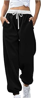 Womens Casual Athletic Cotton Long Sweatpants,Teen Girl Solid Color Cute Hiking Long Pants,Fall Trendy Clothes