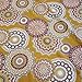 Produktbild Stoff Meterware Baumwolle Mandala senf Bordeaux Frankreich Dekostoff Tischdeckenstoff