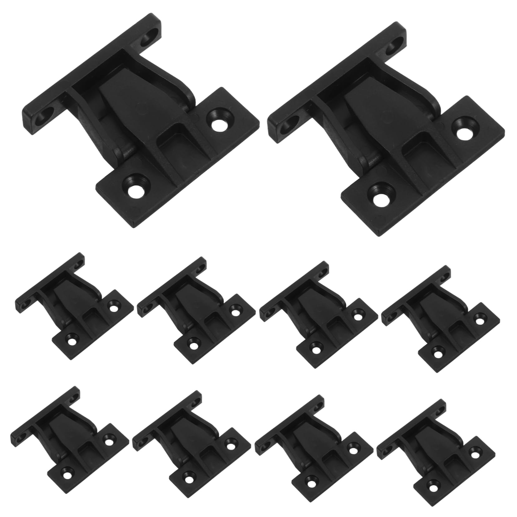 Cabilock 10pcs Plastic Corner Brackets for Cabinets and Cupboards Right Angle Connectors for Angle Assembly Stable and Secure Furniture Panel Mounting