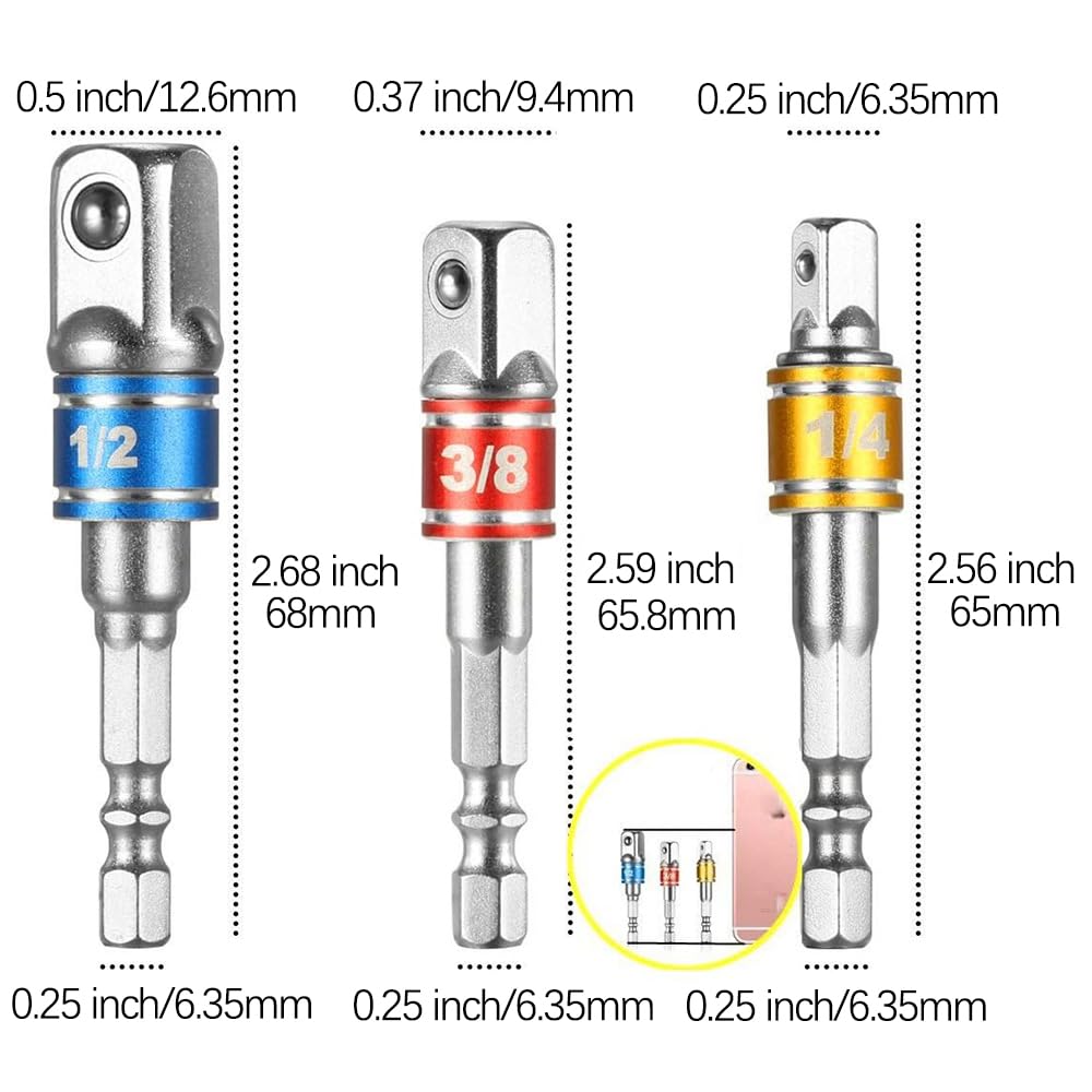 Adapter do wiertarki kątowej 105 stopni, adapter do wiertarki kątowej, sześciokątny uchwyt, narzędzia przedłużające wiertła dla mężczyzn w domu, miejscu pracy i przemyśle