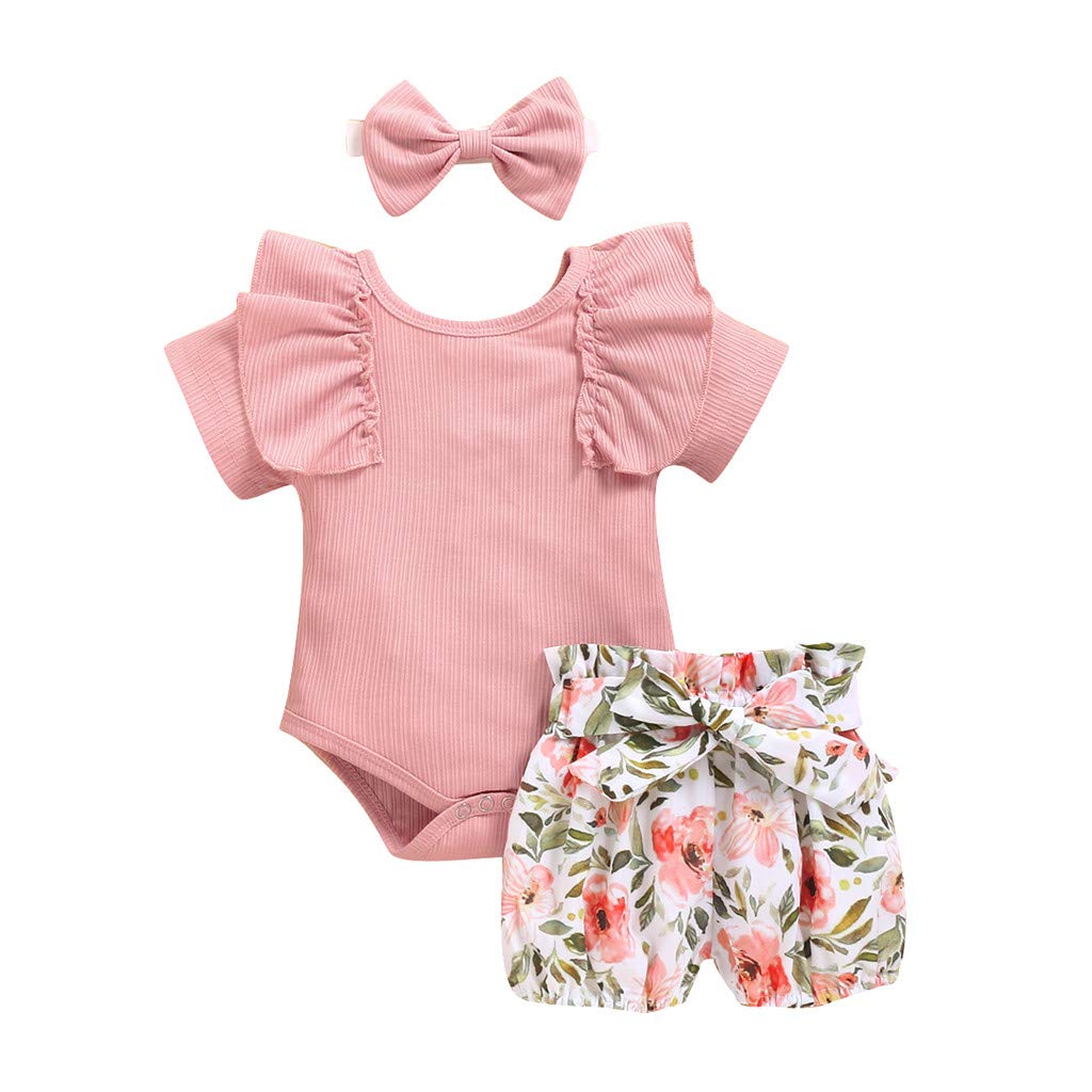 HOOUDO Niña Conjunto Tallas 5 a 12 Años Algodòn Camiseta Entallada Lisos Crop Verano Manga Corta Larga Conjunto Yoga Ropa