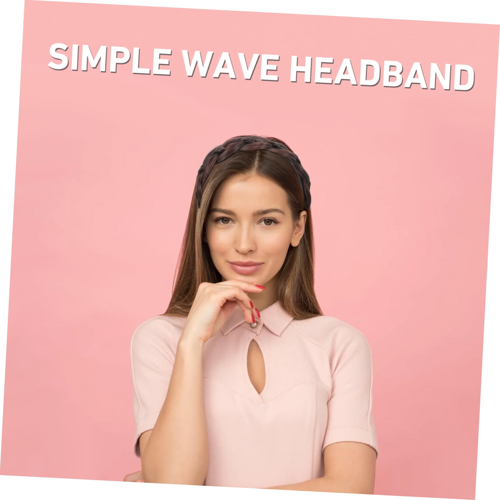 5pezzi Fascia Per Intrecciata Alta Temperatura Accessorio Elegante Per Donne e Ragazze Perfetta Per Occasioni Speciali e Uso Quotidiano Scuro Resistente e Comfortevole