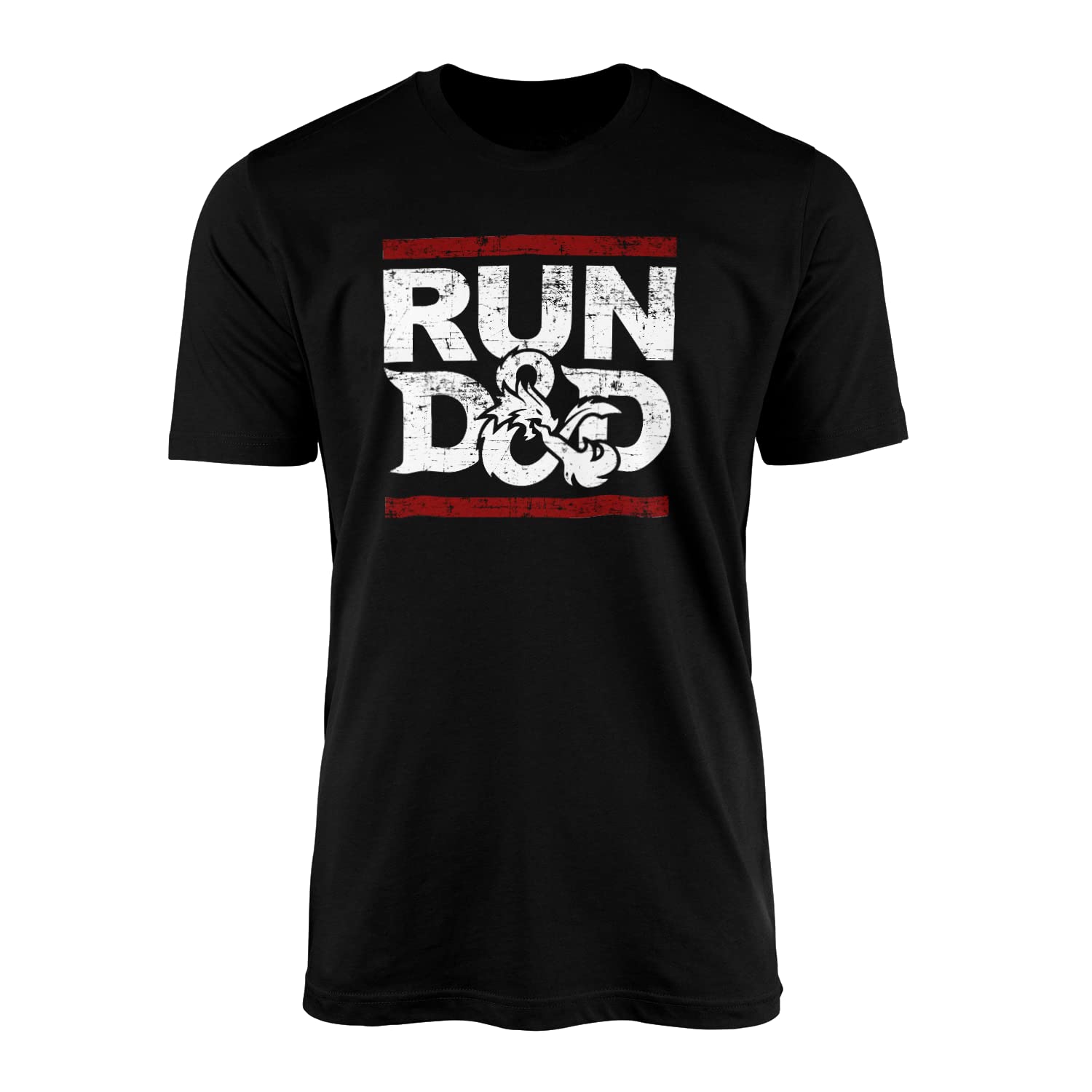 Willow Gifts - Run D&D T-Shirt Top Tee - Funny Dungeons & Dragons D&D Fantasy Role Play Game Dungeon Master Womens Unisex Fashion Clothing Clothes Gift (2XL, Black)
