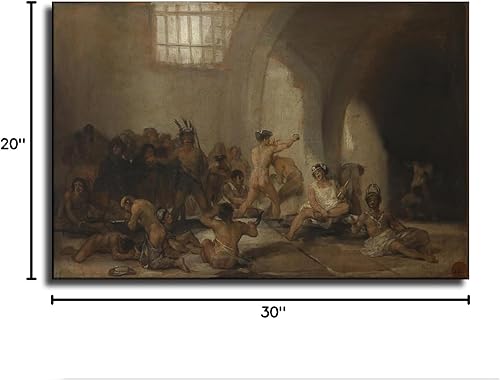 Miniatura 10 de BoTizr The Madhouse by Francisco Goya - Pósteres de estética de habitación, impresiones en lienzo para pared, arte ecléctico para el hogar, arte