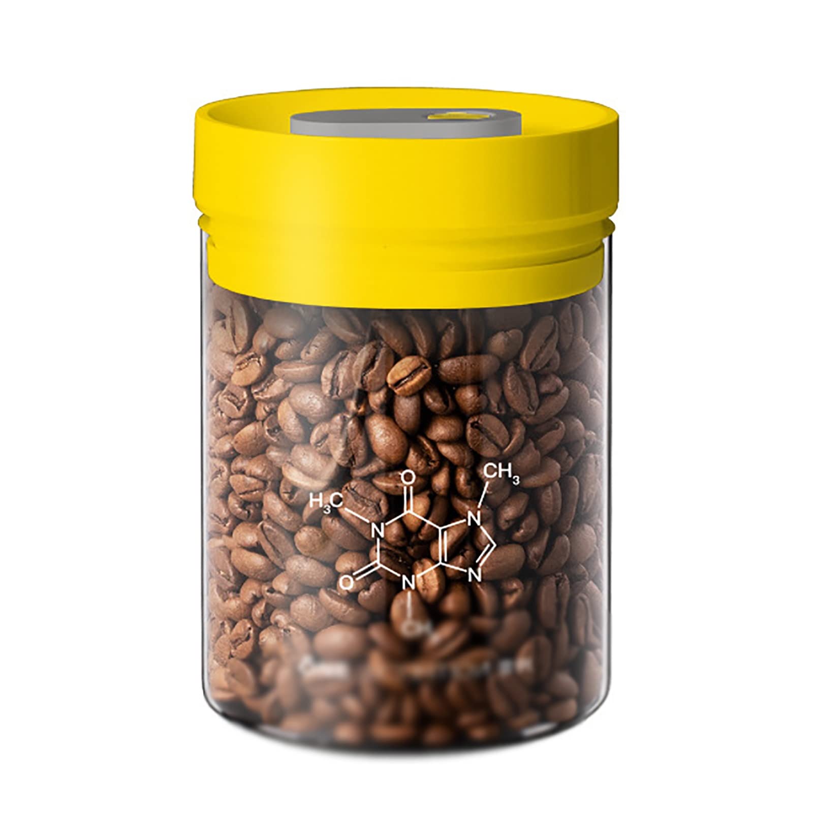 Luftdichte Lebensmittelaufbewahrung aus Glas, Vorratsdose, Kaffeebehälter, Kaffee, vakuumierte Kaffeebohnen, versiegelte Dosen, Tee, Milchpulver, Glas, versiegelt, Küche, Lagerung von Trockenwaren, Me