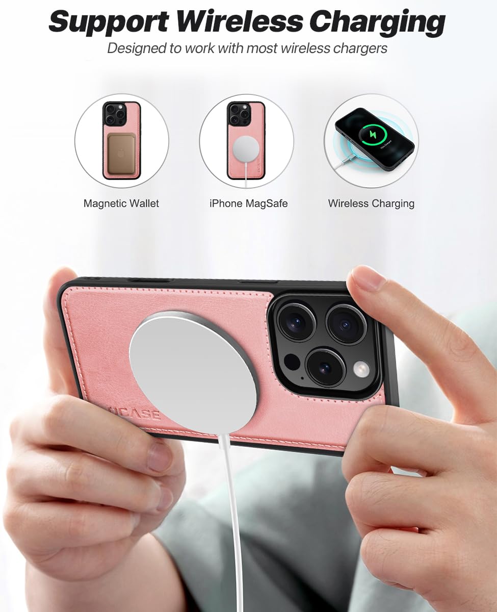 OCASE for iPhone 16 Pro Max Case, Detachable 2 in 1 PU Leather Wallet Case with RFID Blocking, Wireless Charging - Image 4