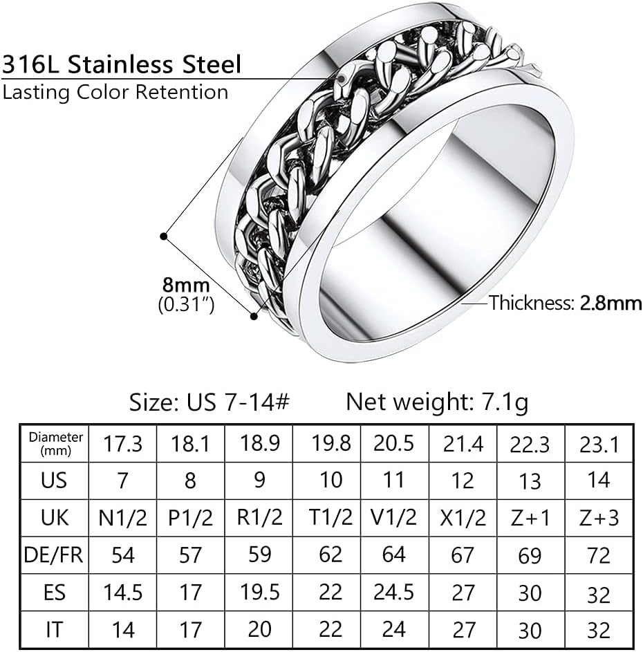 PROSTEEL Spinner Ring - Teljes nézet