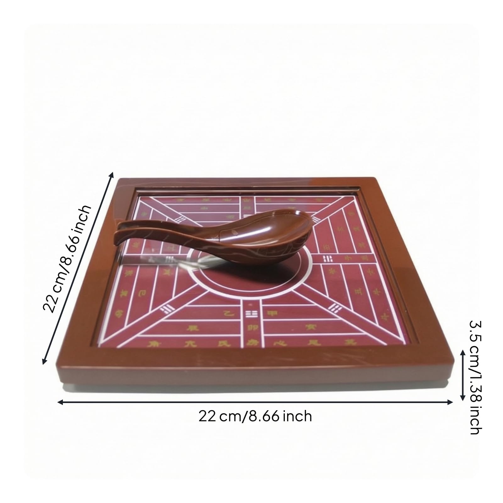 Maqute Bssole à Cuillère Modèle t d'orientation Base en Bois, Robuste, Maqute bssole -Pointant Chinois