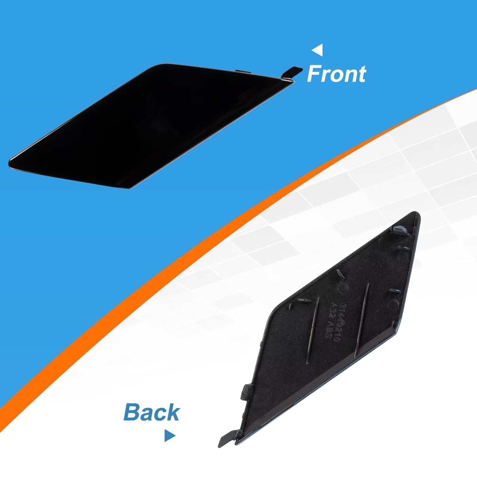 Rear Bumper Tow Hook Cover Cap Towing Eye For Volvo - View #4