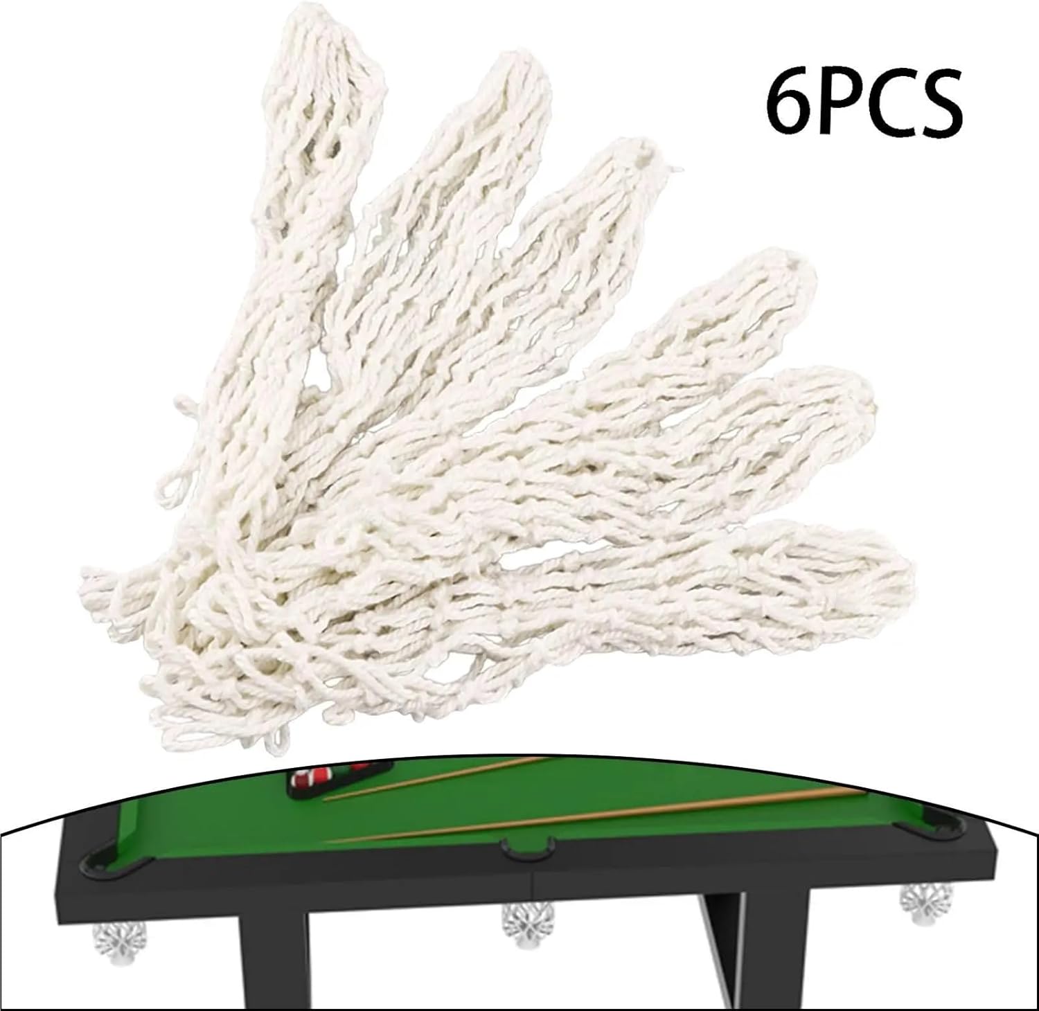 Billiards Table Pockets, 6 Pcs Pool Table Pockets 17cm Length 7cm Diameter