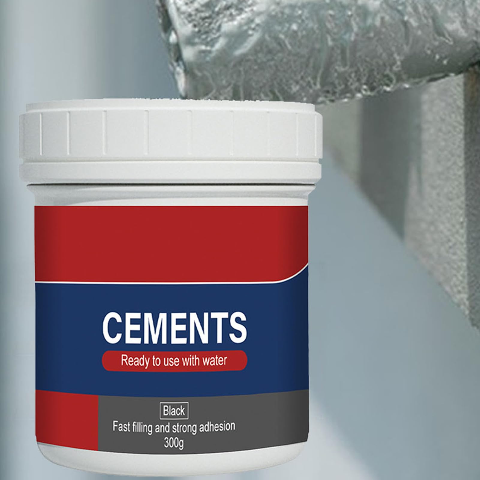 Cemento A Presa Rapida - 300g Patch E Riparazione In Calcestruzzo, RiparazioneCrepe Nel Cemento, Impermeabile, Sigillante Per Crepe Nel Calcestruzzo, CementoPer La Riparazione Di Pavimenti