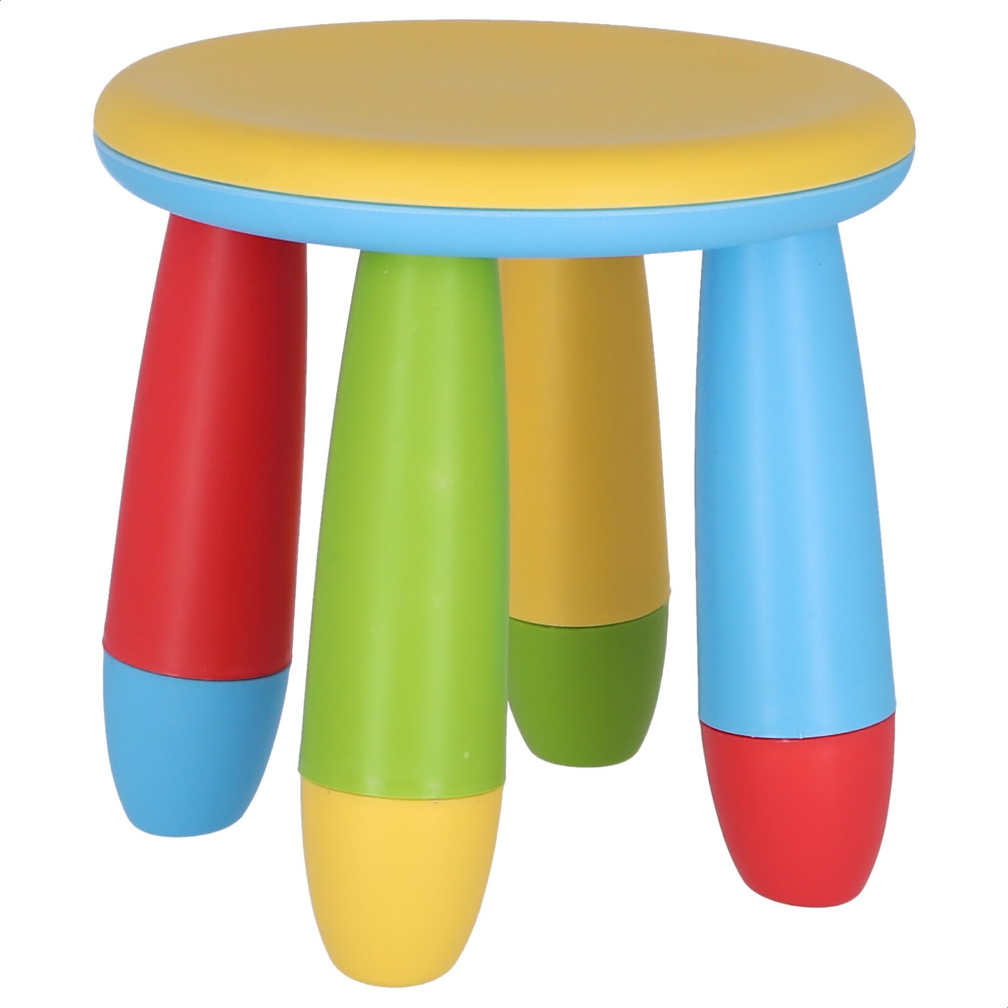 Mueblear 90055 - Sgabello per bambini, in plastica, 20 x 15 x 26 cm giallo