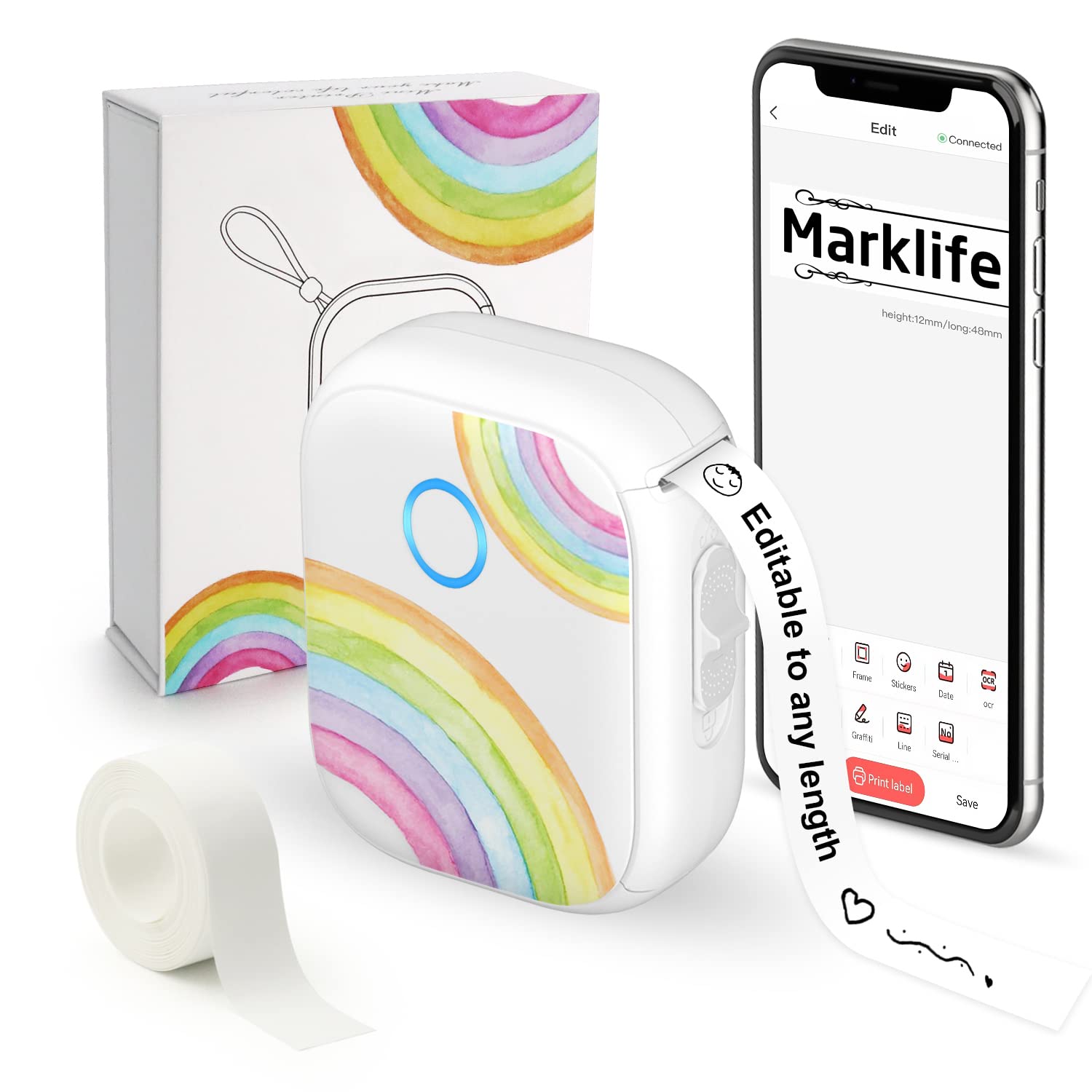 Buy MARKLIFE Monochrome Label MakerPortable Sticker Labelmaker Machine