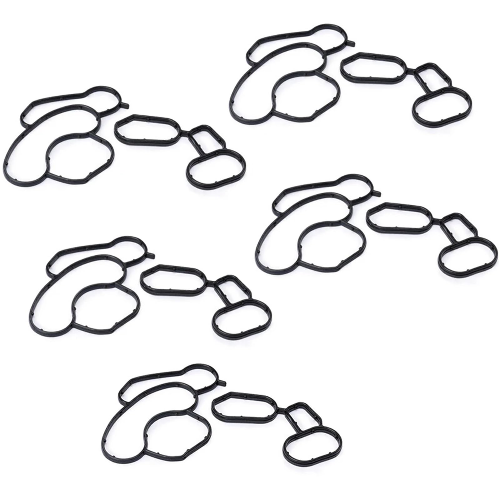 Gasket set oil cooler Do Bmw E81 E87 E46 E90 E60 E83 N45 N43 N42 N46 5 zestawów 11427508970 11427508971 uszczelka obudowy filtra oleju Oil Filter Housing