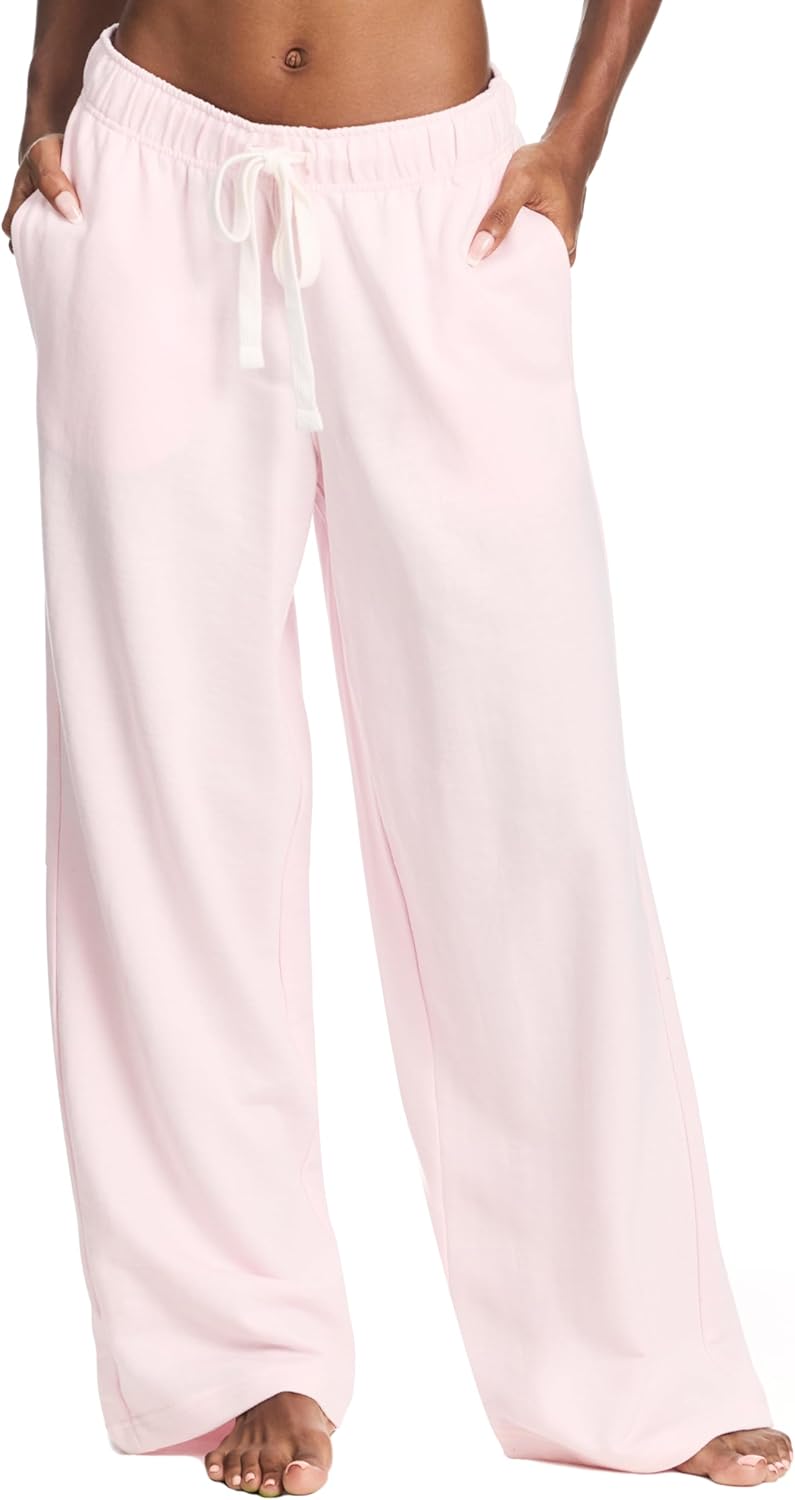 U.S. Polo Assn. Womens Sweatpants with Pockets, French Terry Womens Joggers Wide-Leg Sweats