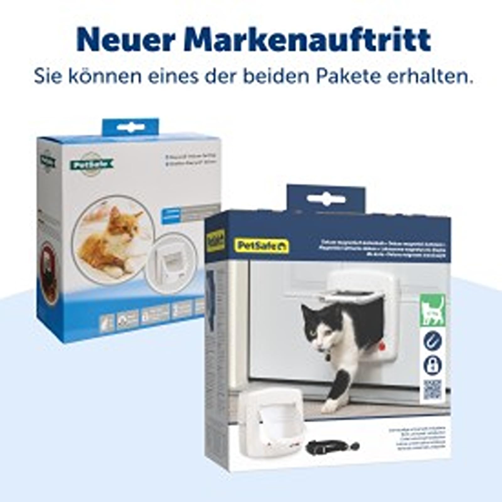 PetSafe Staywell Magnetische Katzenklappe Deluxe, Magnet-Schlüssel gibt nur Ihrer Katze Zugang - hält fremde Tiere draußen, mit 4 Verschlussoptionen, für Katzen bis zu 7 kg, Weiß