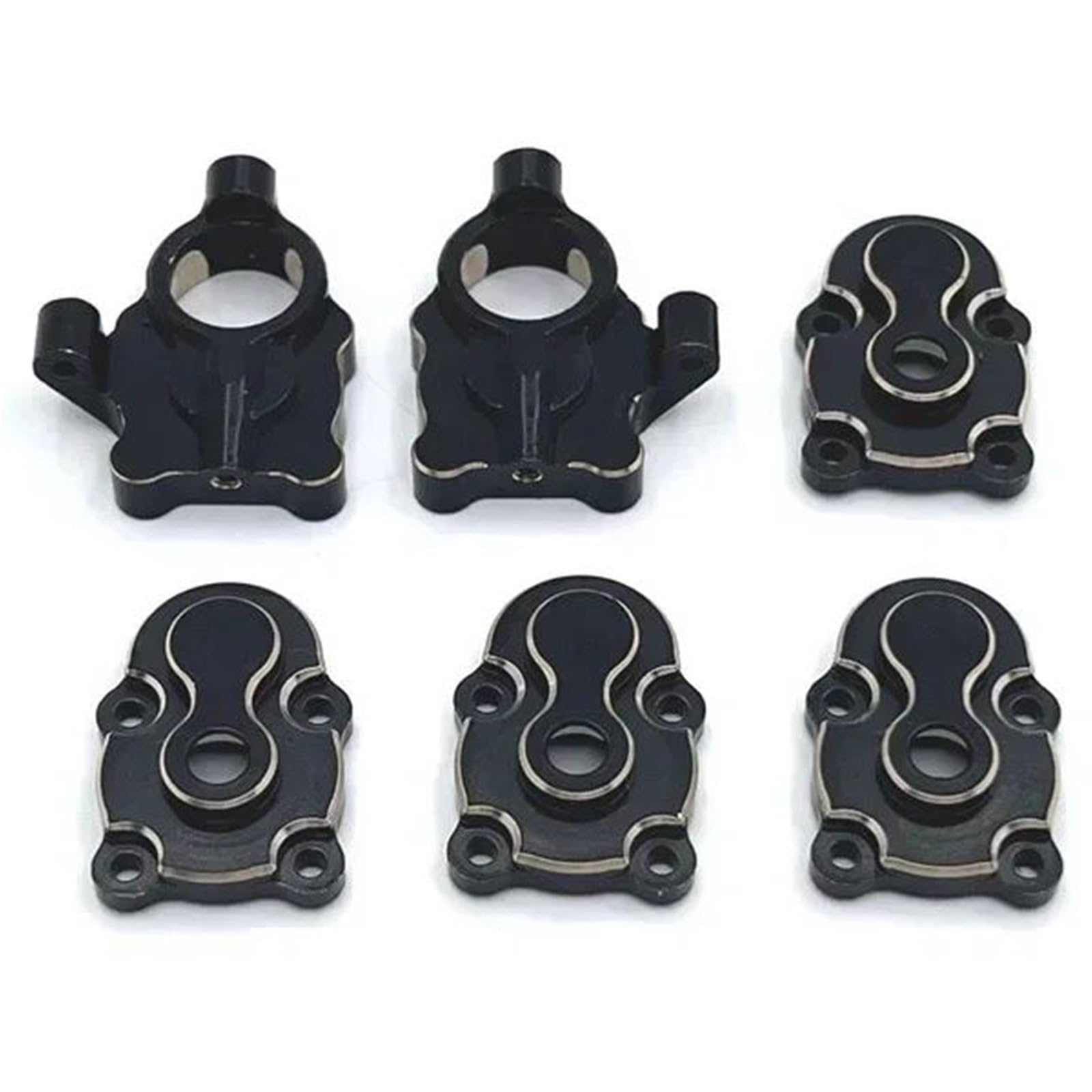 Per FMS Per FCX24 Xiaoqi Crusher K5 1/24 Coperchio Ingranaggio In Ottone Assale Anteriore Sterzo Tazza RC Crawler Parti Automobili Parts