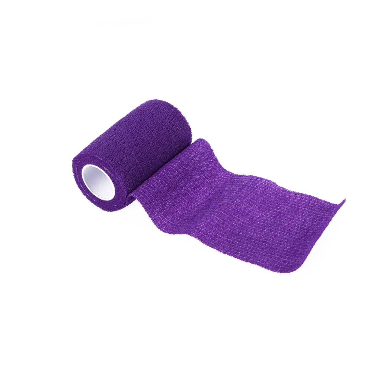 FRCOLOR Elastic Medical Bandage Wrap Self-Adhesive Compression Tape for Athletes Purple Comfortable Cloth for Injuries Sports and Outdoor
