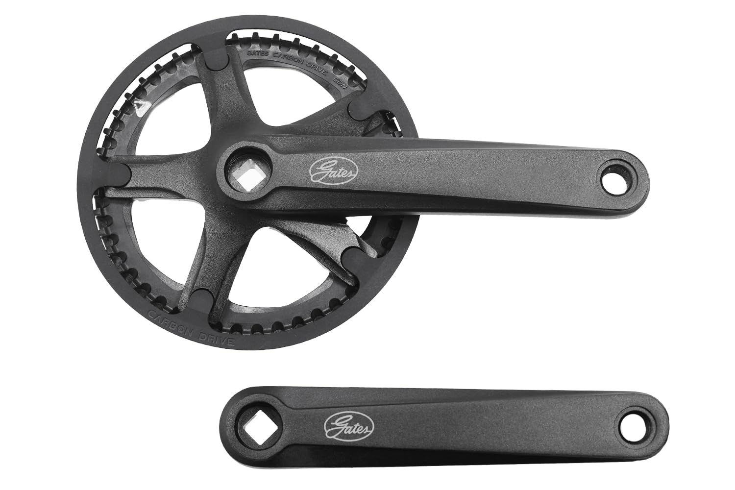Generisch Gates Fahrrad Kurbel Garnitur Carbon Drive 46 Zähne175mm mit Kettenschutz