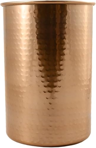 Soporte para utensilios de cocina con revestimiento de cobre  7 pulgadas para guardar todas tus cucharas de madera espátulas y más