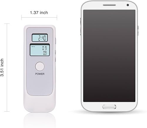 Miniatura 2 de Alcoholímetro digital profesional con pantalla LCD para uso doméstico