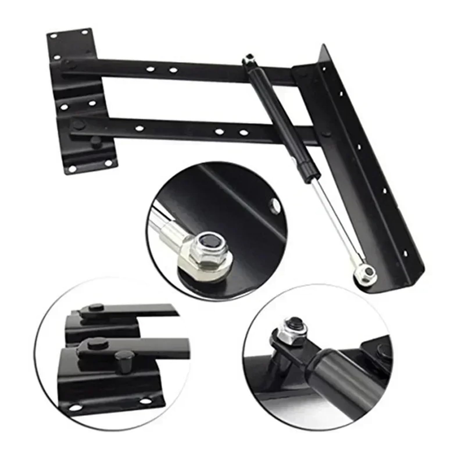 Bisagras plegables for marco de mesa, herrajes for levantar muebles | Accesorio mecánico que soporta la rotación y el almacenamiento de la tapa del escritorio.(A(30cm))